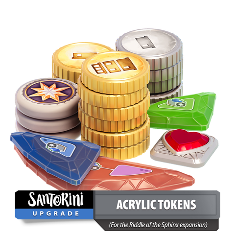Santorini: Riddle of the Sphinx Acrylic Tokens